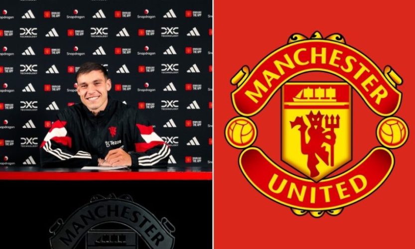 Manchester United midfielder Manuel Ugarte